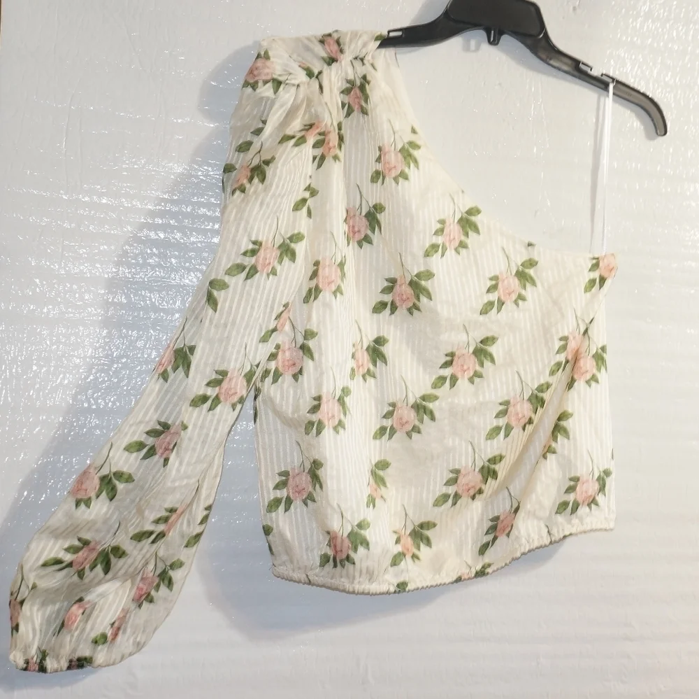 Cami Nyc The Lenore One Shoulder Top Floral - Picture 8 of 14